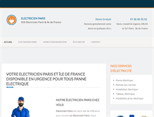 Tablet Screenshot of electricien-paris.pro